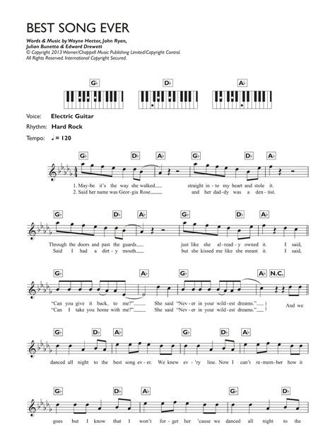 One Direction - Best Song Ever at Stanton's Sheet Music