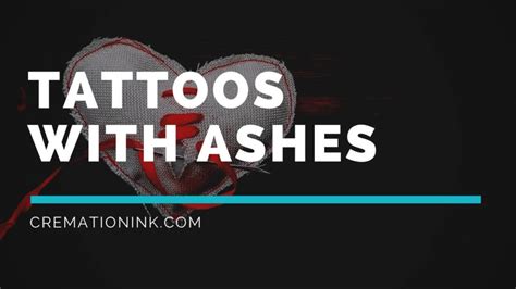 tattoos with ashes | Cremation Ink