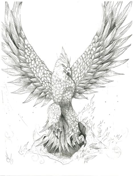 Flying Phoenix Coloring Pages Coloring Pages