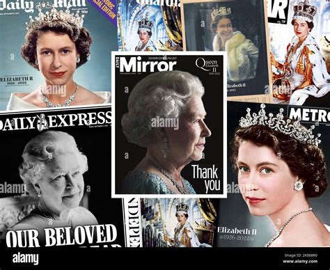 U.K. newspapers marking the passing of Queen Elizabeth II on September ...