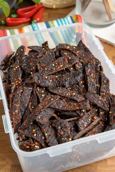 The BEST Sweet & Spicy Beef Jerky - | Recipe | Jerky recipes, Homemade ...