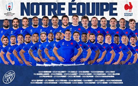 Coupe Du Monde De Rugby La Composition Du Xv De France Pour Le | Images ...