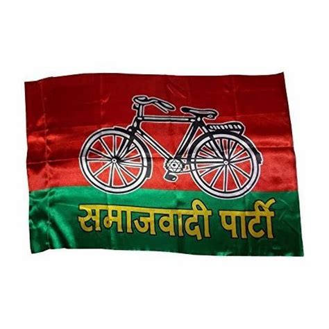 Samajwadi Party Cycle Flag at Rs 7.5/piece | Political Party Flags in Mathura | ID: 15762935791