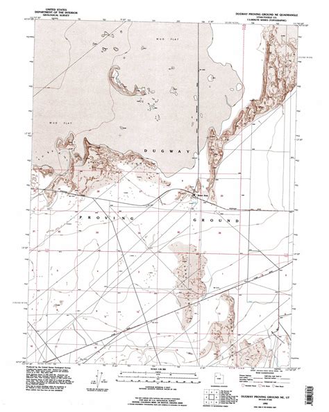 Dugway Proving Ground Ne topographic map, UT - USGS Topo Quad 40113b1