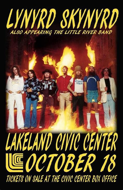 LYNYRD SKYNYRD REPLICA 1977 CONCERT POSTER in 2020 | Concert posters ...