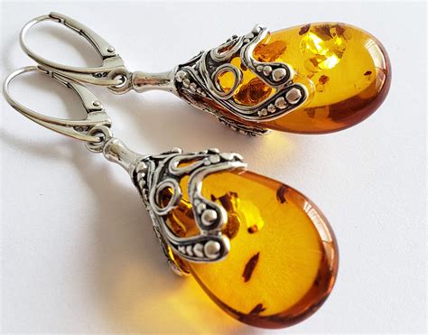 Excited to share the latest addition to my #etsy shop: Amber Earrings - Genuine Amber Earrings ...