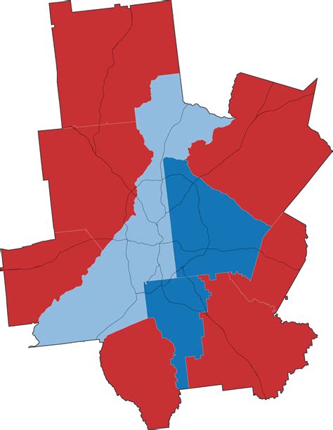 Map Of Atlanta And Suburbs - Wisconsin Us Map