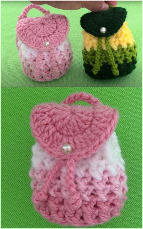 Crochet Mini Backpack Purse - Crochet Ideas