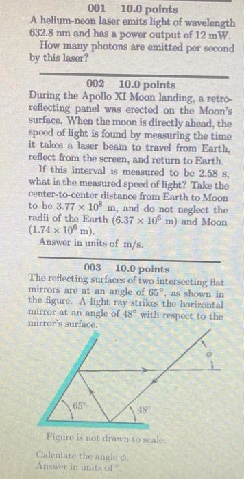 Solved A helium-neon laser emits light of wavelength 632.8 | Chegg.com