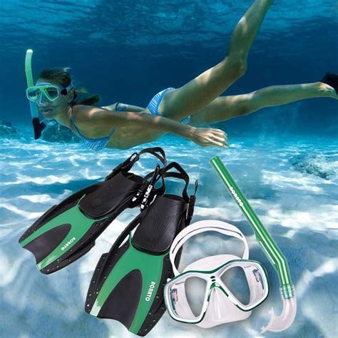 Amazon.com : ACRATO Kids Diving Mask Snorkeling Flippers Set, Junior ...