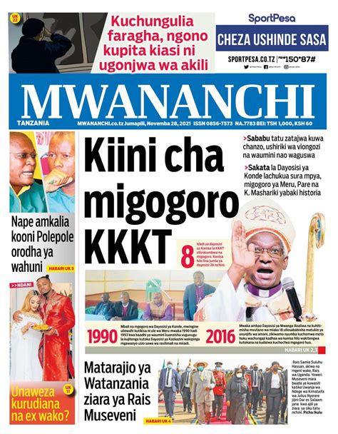 Get digital access to Mwananchi Newspaper | Magzter.com