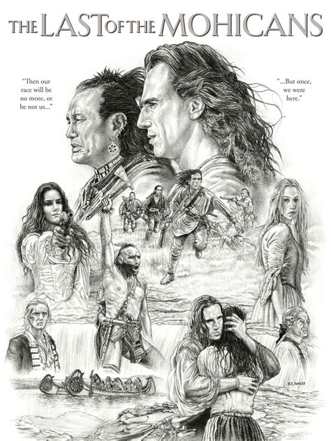 The Last of the Mohicans art print movie poster