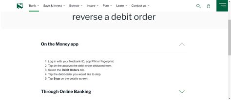 How to reverse debit order on Nedbank app - 2024 Easy Guide