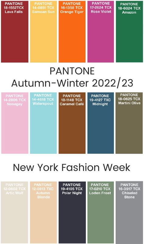 Fashion color trend report new york fashion week autumn winter 2022 ...