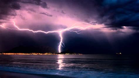 Thunderstorm and Rain Sounds over the Ocean , 10 hours [ Sleep Music ] - YouTube