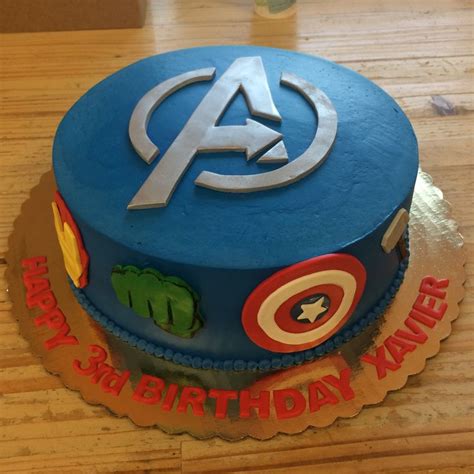 the avengers are all represented in this yummy birthday cake. # ...