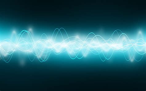 2266x1488px | free download | HD wallpaper: Sound Wave, Glow, cyan neon ...