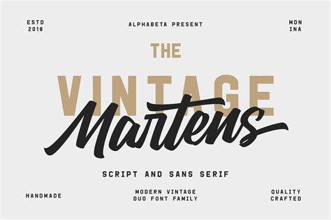 Martens Script | Logo fonts, Free script fonts, Vintage logo