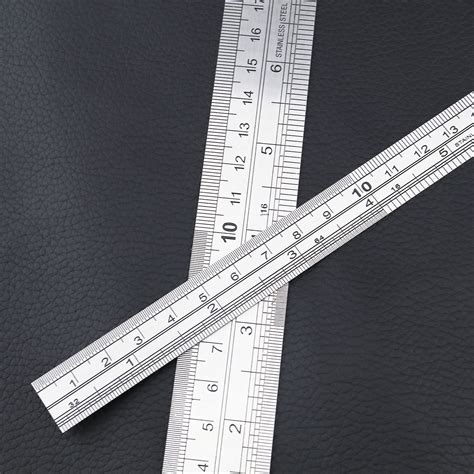 30CM 12 INCH Dawn STAINLESS STEEL METAL RULER RULE PRECISION DOUBLE SIDED 4894669074047 | eBay