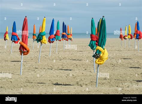 Deauville beach in Normandy, France Stock Photo - Alamy