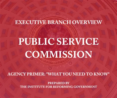 Agency Primer: Public Service Commission - Institute for Reforming ...