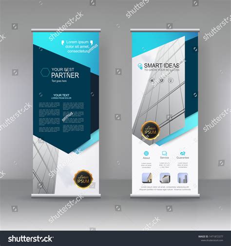 Vertical Banner Stand Template Design Vector Stock Vector (Royalty Free ...