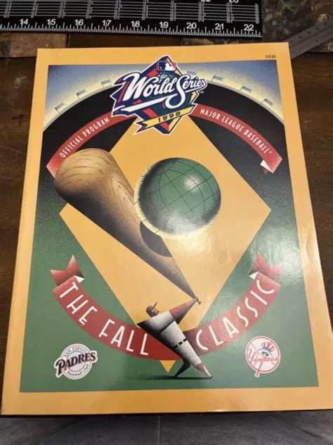 1998 WORLD SERIES Official MLB Program Yankees de New York vs San Diego Padres EUR 12,55 ...