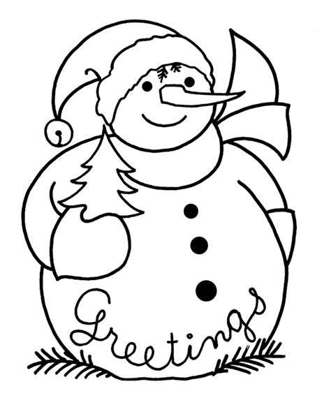 Coloring Pages Of Snowman - Coloring Home