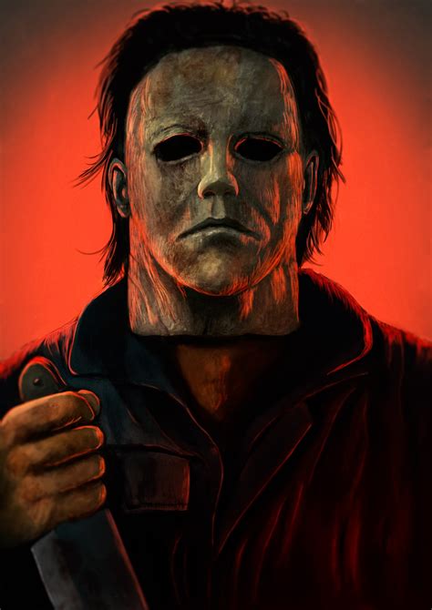 Michael Myers, fan art by me, 2020 : r/drawing