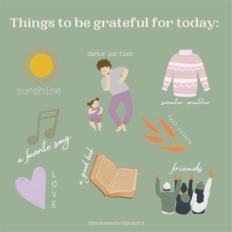 “Things to be Grateful For Today” Graphic » sunkissed & grateful