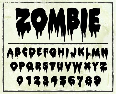 Halloween Font Svg Ttf Zombie Font Horror Font Scary Font - Etsy México