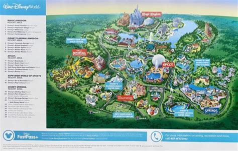 Walt Disney World Map with Hotels