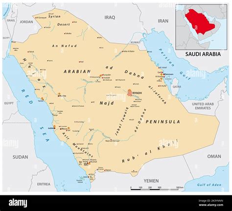 Arabian Peninsula Oases Map