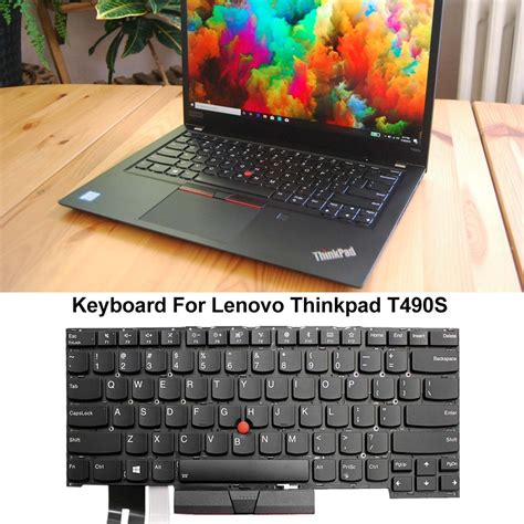 For Lenovo Thinkpad T490S T495S E490S US Version Laptop Keyboard ...