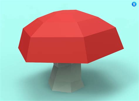 Mushroom Papercraft PDF Pack 3D Paper Sculpture Template - Etsy