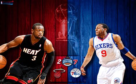 heat vs 76ers 2011 nba playoffs widescreen photo