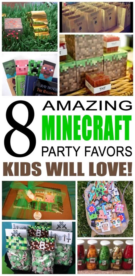 Minecraft Party Favor Ideas