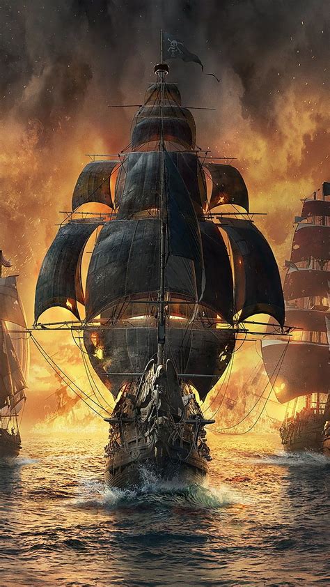 Pirates Battle Ship Wallpaper Download | MobCup