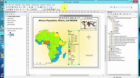 ArcGIS Create A Map Layout - YouTube