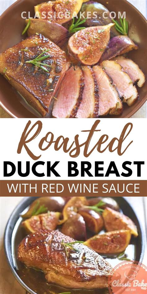 Roasted Duck Breast With Red Wine Sauce | Recipe | Duck breast recipe, Roasted duck breast ...