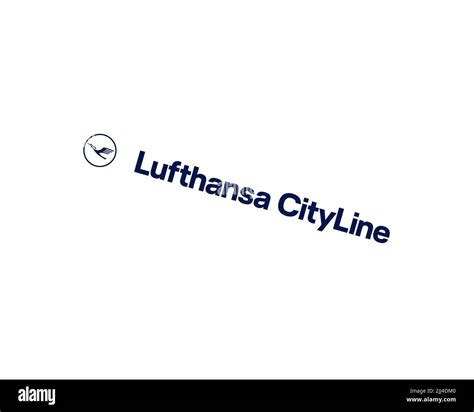 Lufthansa CityLine, rotated logo, white background B Stock Photo - Alamy