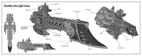 3D model of an Dauntless-class Light Cruiser acting as an inquisitor's ...