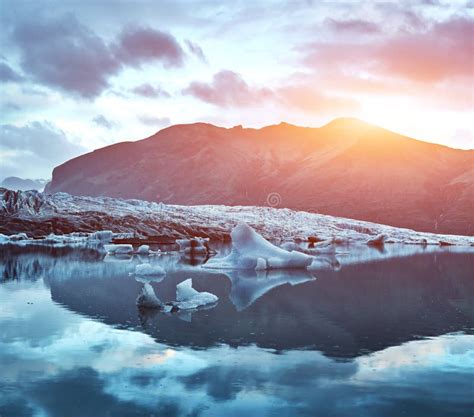 Glacial lagoon in Iceland stock photo. Image of glacial - 89480098