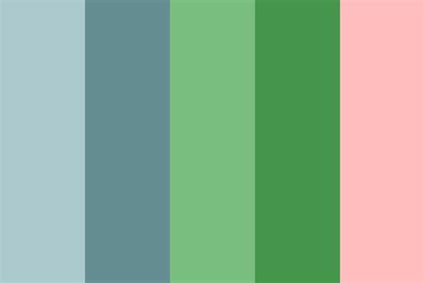 blue green pink Color Palette