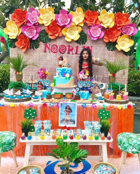 Moana Birthday Party Ideas | Photo 1 of 10 | Moana birthday party theme, Luau birthday party ...