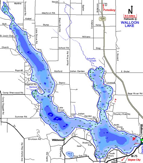 Walloon Lake Michigan Map - Map Of The World