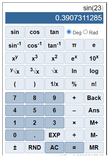 Use the above-given table as a calculator to find the sine o | Quizlet