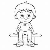 Kids Sitting Criss Cross Applesauce Sketch Coloring Page sketch template