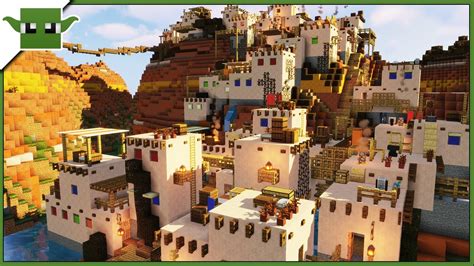 Minecraft BADLANDS Town - Transformation SPEEDBUILD - YouTube