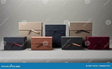 A Modern and Minimalist Collection of Gift Boxes Stock Illustration ...